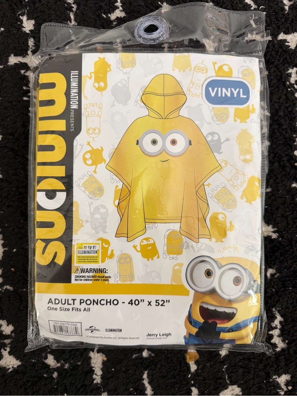Despicable Me Minions Yellow Adult Vinyl Poncho